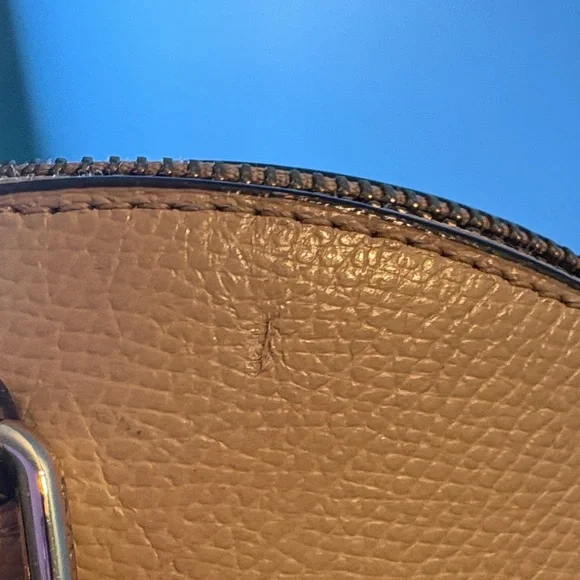 Coach Nude/Beige Leather Satchel Bag - Picture 14 of 16